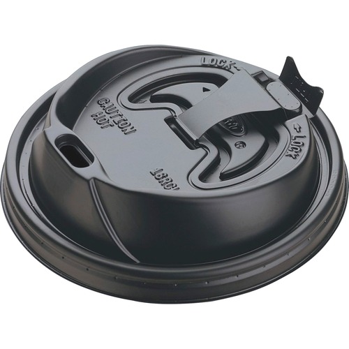 OPTIMA RECLOSABLE LID, FITS 12-24 OZ FOAM CUPS, BLACK, 1000/CARTON