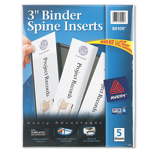 INSERT,SPINE 3 IN,WHT