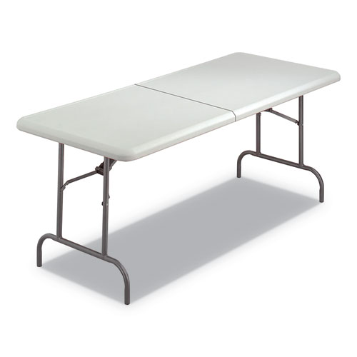 7110016716415, SKILCRAFT BLOW MOLDED FOLDING TABLES, RECTANGULAR, 72 X 30 X 29, PLATINUM