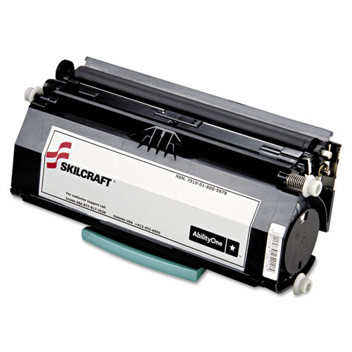 Cartridge, Toner, Monochrome Laser Printer, Double Yield, Compatible w/Lexmark E260/E360/E460 Series