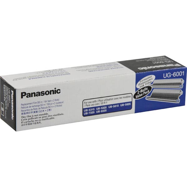 Panasonic UG-6001 Black OEM Printer Thermal Film Rolls (2 pk)