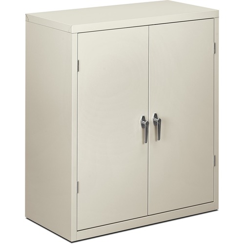 ASSEMBLED STORAGE CABINET, 36W X 18 1/8D X 41 3/4H, LIGHT GRAY