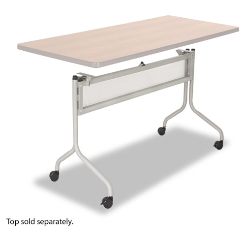 Impromptu Series Mobile Training Table Base, 37-1/2w X 24d X 28h, Silver