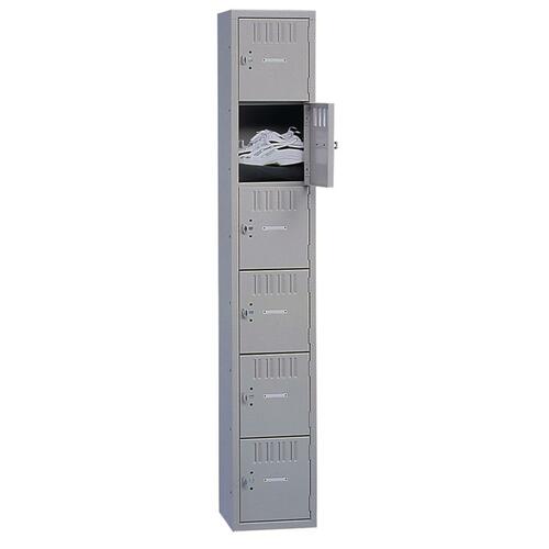 LOCKER,BOX,6TIER,1 WIDE,MGY