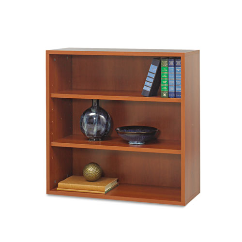 Apres Open Bookcase, Three-Shelf, 29-3/4w X 11-3/4d X 29-3/4h, Cherry