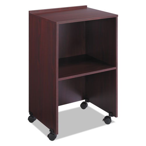 LECTERN BASE/MEDIA CART, 21.25W X 17.5D X 33.75H, MAHOGANY