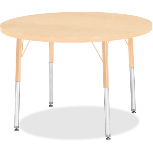 Jonti-Craft, Inc.  Activity Table, Round, 24"-31"x36", Maple