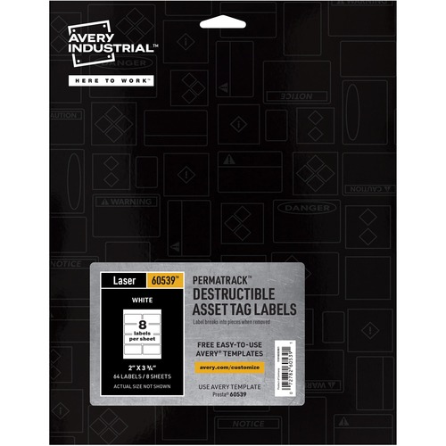 LABEL,ASSET TAG,64/PK,WH