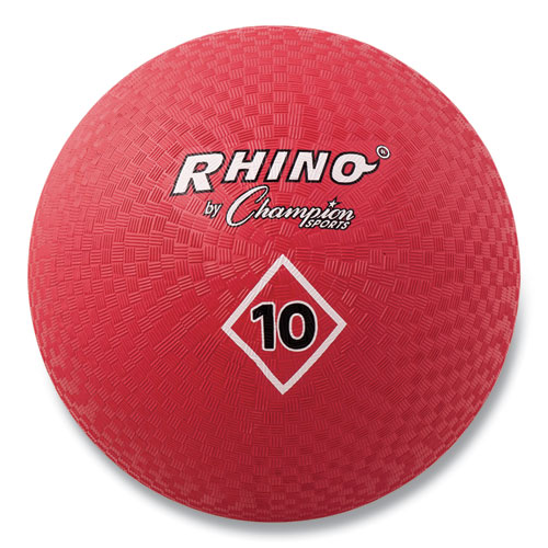 Playground Ball, 10" Diameter, Red