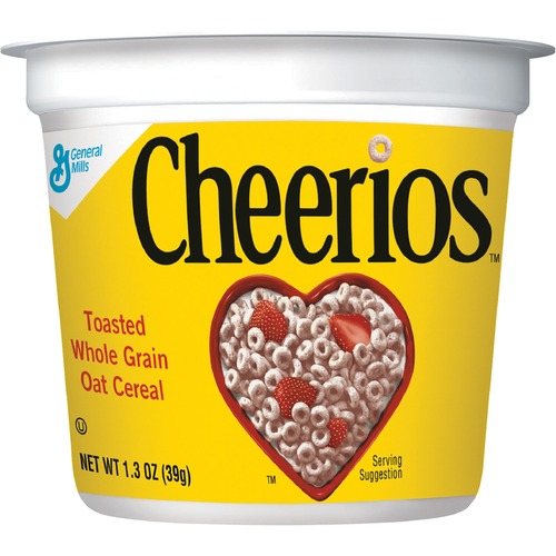 General Mills  Cereal-in-a-Cup, Single Serve, 1.30 oz., 6/PK, Cheerios