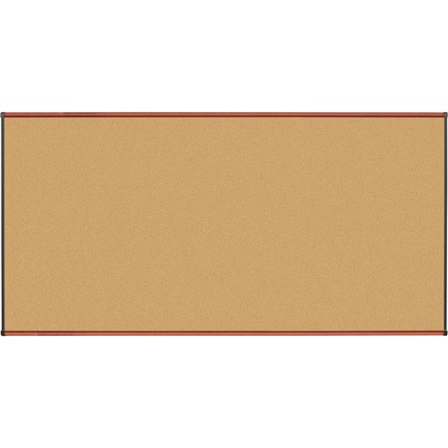 Lorell  Natural Cork Board, 8'x4', Cherry