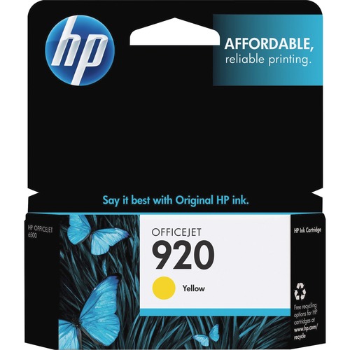 Hewlett-Packard  HP 920 Inkjet Cartridge, 300 Page Yield, Yellow