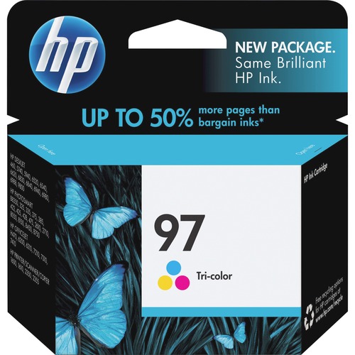 Hewlett-Packard  Inkjet Cartridge, HP 97, 560 Page Yield, Tri-Color
