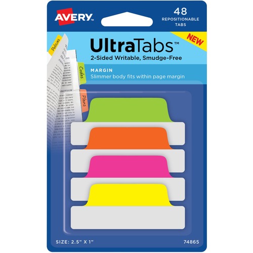 TABS,REPOS,2.5X1,NEON,48PK