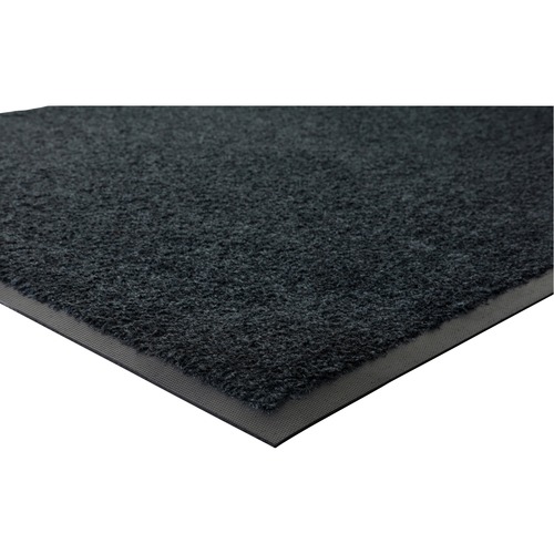 Genuine Joe  Wiper Mat, Indoor, Nylon Carpet/Rubber Back, 43-1/2"X66",BK