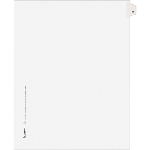 DIVIDERS,INDEX,SIDETAB,26