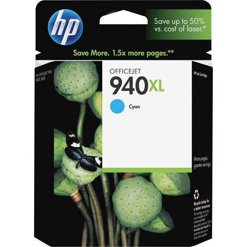 Hewlett-Packard  HP 940XL, 1400 Page Yield, Cyan