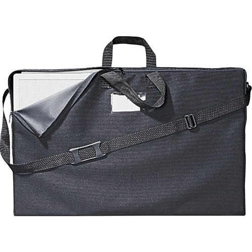 Tabletop Display Carrying Case, Canvas, 18 1/2w X 2 3/4d X 30h, Black