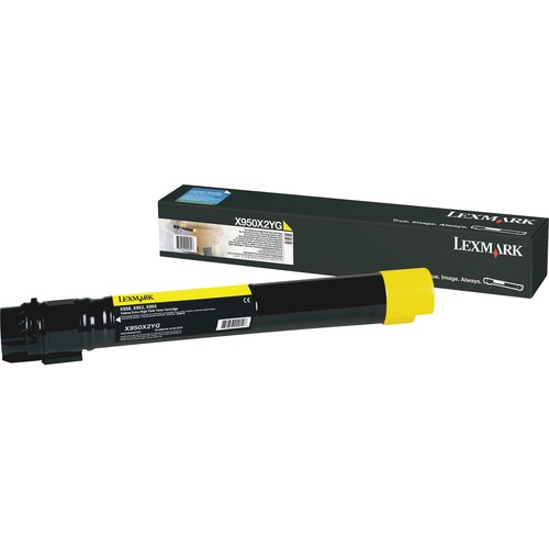 X950X2YG EXTRA HIGH-YIELD TONER, 22000 PAGE-YIELD, YELLOW