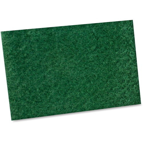 Impact Products  Scouring Pad, General-Purpose, 6"Wx9"L, 10/BG, Green