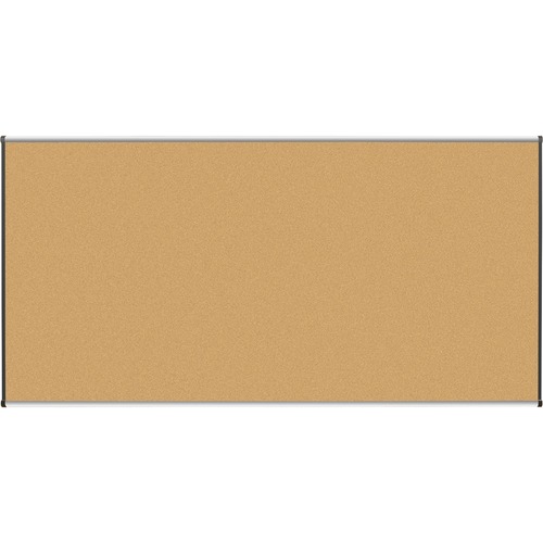 Lorell  Natural Cork Board, 8'x4', Satin Finish