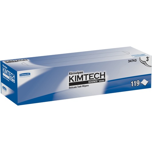 Kimberly-Clark Professional  Kimwipes Delicate Task Wipers, 3-Ply, 119Shts, 15BX/CT, WE
