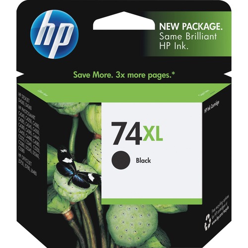 Hewlett-Packard  HP 74XL Inkjet Cartridge, 750 Page Yield, Black