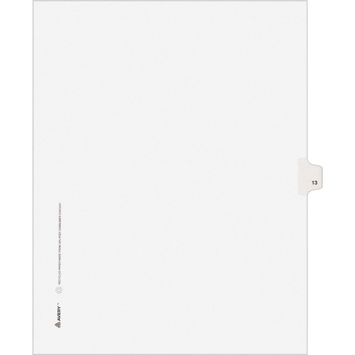 DIVIDERS,INDEX,SIDETAB,13