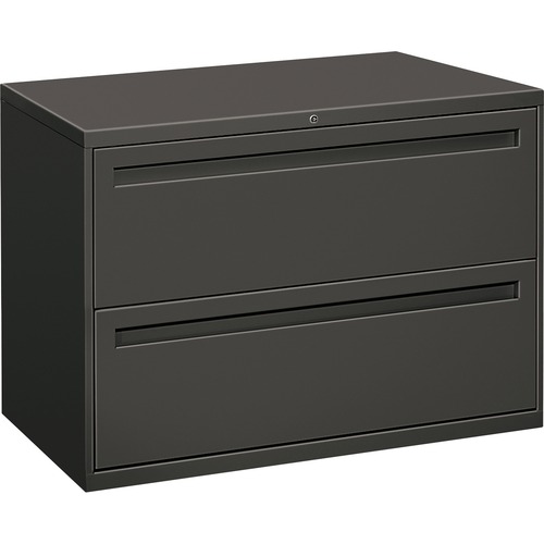 700 SERIES TWO-DRAWER LATERAL FILE, 42W X 18D X 28H, CHARCOAL