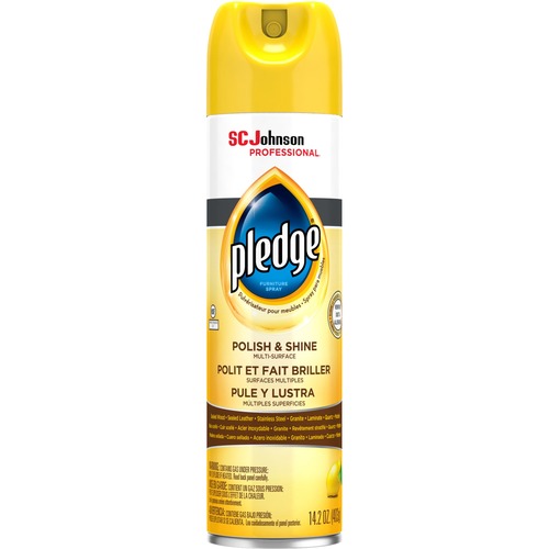 S.C. JOHNSON & SON, INC  Furniture Polish, Pledge, Lemon, 14.2 oz, 6/CT