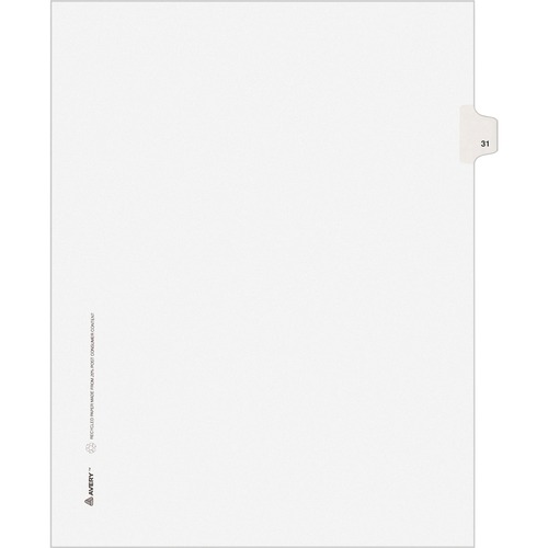 DIVIDERS,INDEX,SIDETAB,31