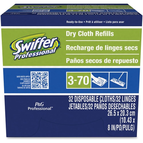 Procter & Gamble Commercial  Sweeper Refill Dry Cloths, 32/BX