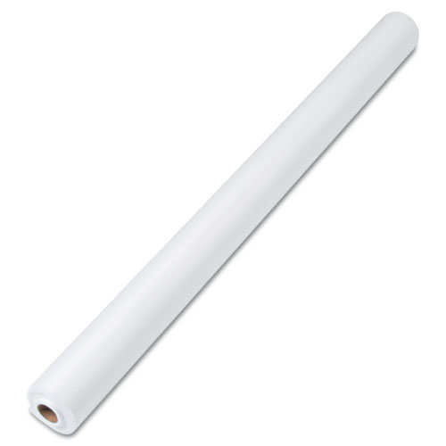 Linen-Soft Non-Woven Polyester Banquet Roll, Cut-To-Fit, 40" X 50ft, White