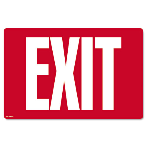 SIGN,GLOW IN DARK EXIT,WH