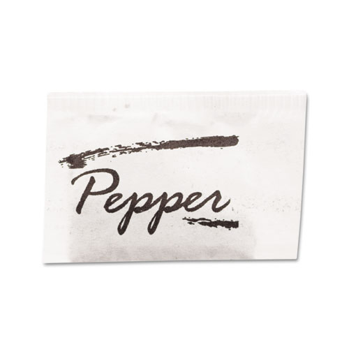 PEPPER PACKETS, 0.1 GRAMS, 3,000/CARTON