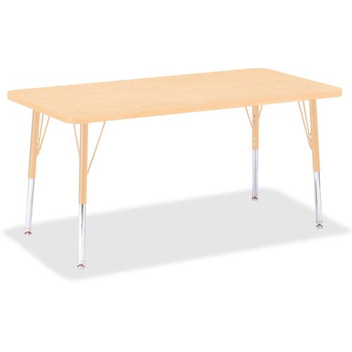 Jonti-Craft, Inc.  Activity Table, Rectangle, 15"-24"x24"x48", Maple