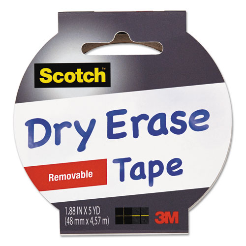 TAPE,RMVBL,DRYERASE,WH