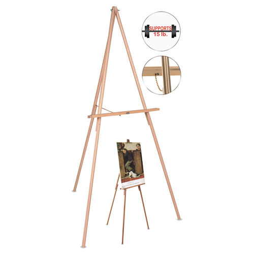 EASEL,TRIPOD,WOOD,OK