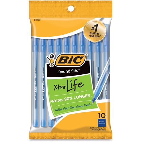 PEN,RND STIC,10PK,BE