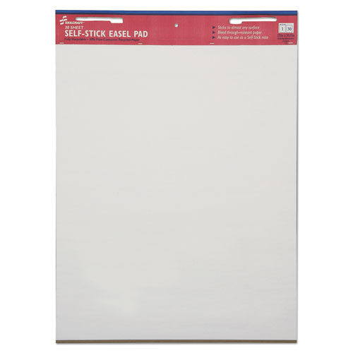 7530013930104 SKILCRAFT SELF-STICK EASEL PAD, 25 X 30, WHITE, 30 SHEETS, 2/PACK