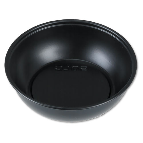 POLYSTYRENE SOUFFLE PORTION CUPS, 5.5 OZ, BLACK, 250/BAG