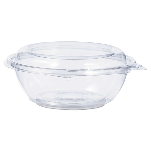 TAMPER-RESISTANT, TAMPER-EVIDENT BOWLS WITH DOME LID, 8 OZ, 5.5" DIAMETER X 2.1"H, CLEAR, 240/CARTON