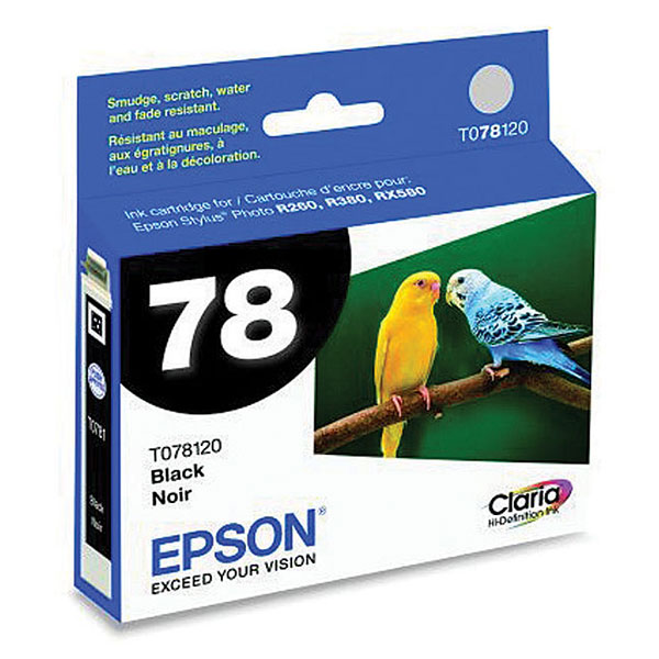 Epson T078120 (Epson 78) Black OEM Inkjet Cartridge