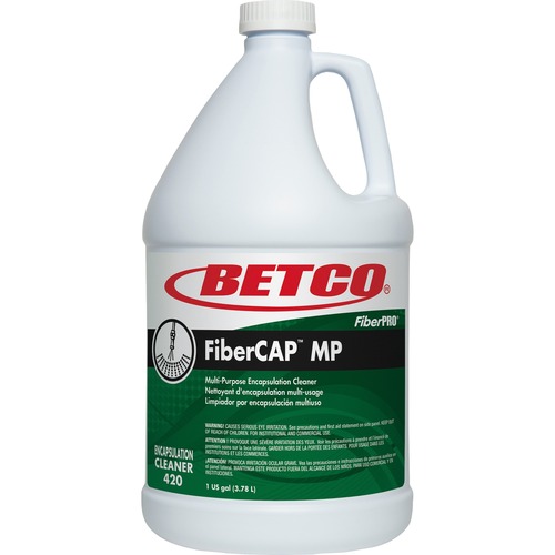 Betco Corporation  Carpet Cleaner, Encapsulation, 1 Gallon, 4/CT, Light Straw