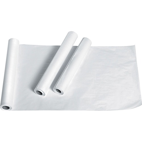 Exam Table Paper, Deluxe Smooth, 18" X 225ft, White, 12 Rolls/carton