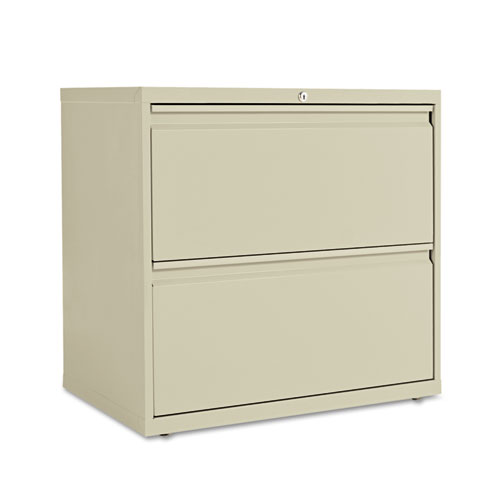 TWO-DRAWER LATERAL FILE CABINET, 30W X 18D X 28H, PUTTY