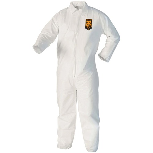 A40 Coveralls, White, Large, 25/case