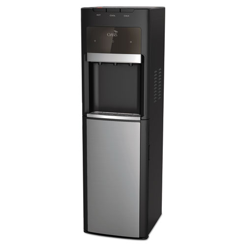 MIRAGE FLOORSTAND CONVERTIBLE HOT N COLD WATER COOLER, 177 OZ/COLD WATER PER HOUR; 270 OZ/HOT WATER PER HOUR, BLACK