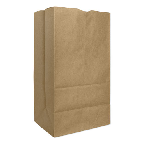 GROCERY PAPER BAGS, 57 LBS CAPACITY, #25, 8.25"W X 6.13"D X 15.88"H, KRAFT, 500 BAGS