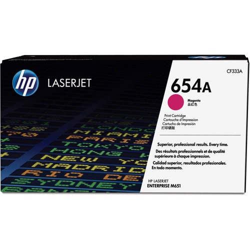 Hewlett-Packard  Toner Cartridge, HP654A, 15,000 Pg Yld, Magenta